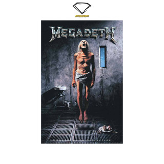 💎Intelligent | โปสเตอร์ Megadeth | ขนาด 23.5x34.5 นิ้ว | x 1 แผ่น เมกาเดท โปสเตอร์วงดนตรี