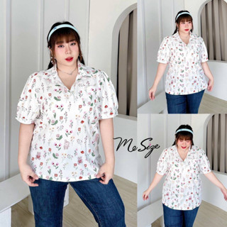 🔥Plussize🔥เสื้อคนอ้วน🔥 S รอบอก(bust) 48”" สะโพก(hip) 52”      M รอบอก(bust) 52”สะโพก(hip) 56”