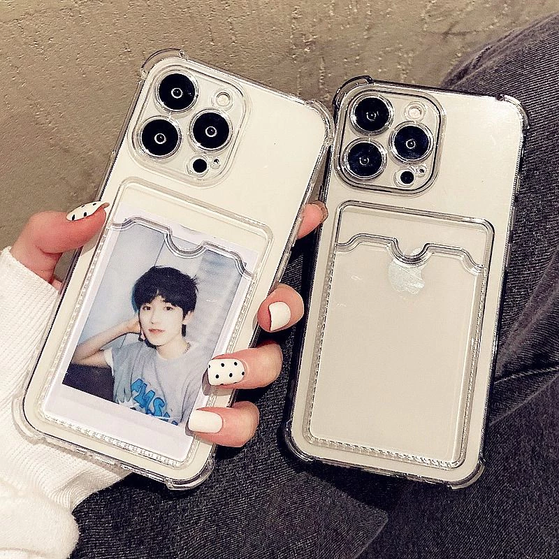 เคสใส่บัตรสำรับรุ่น iPhone 16 16Pro Max 15 15Pro max 14Pro Max 13Pro Max 12 12Pro Max 11 11ProMax 7plus 8plus X XR Xmax