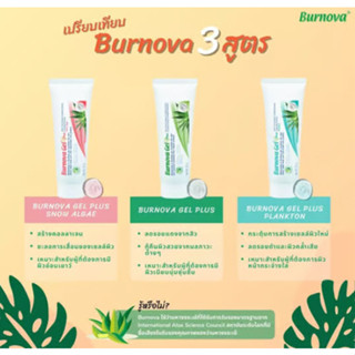 ส่งฟรี Burnova ขนาด 50กรัม หลอดใหญ่ แบบเซต หลายหลอด หลายชนิด หลายราคา