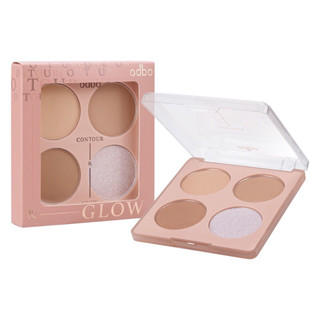 ODBO CONTOUR&amp;GLOW PALETTE โอดีบีโอคอนทรัวส์แอนด์โกล์วพาเลท OD1303 ขนาด 8g