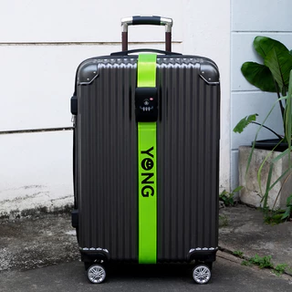 สายรัดกระเป๋าเดินทาง รหัสล็อคTSA ป้องกันการแตก สกรีนชื่อ CODE LOCK LUGGAGE STRAP KIDNAP ME.