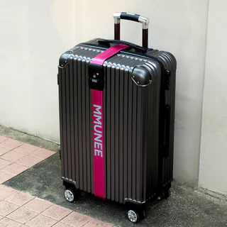 สายรัดกระเป๋าเดินทาง รหัสล็อคTSA ป้องกันการแตก สกรีนชื่อ CODE LOCK LUGGAGE STRAP KIDNAP ME.