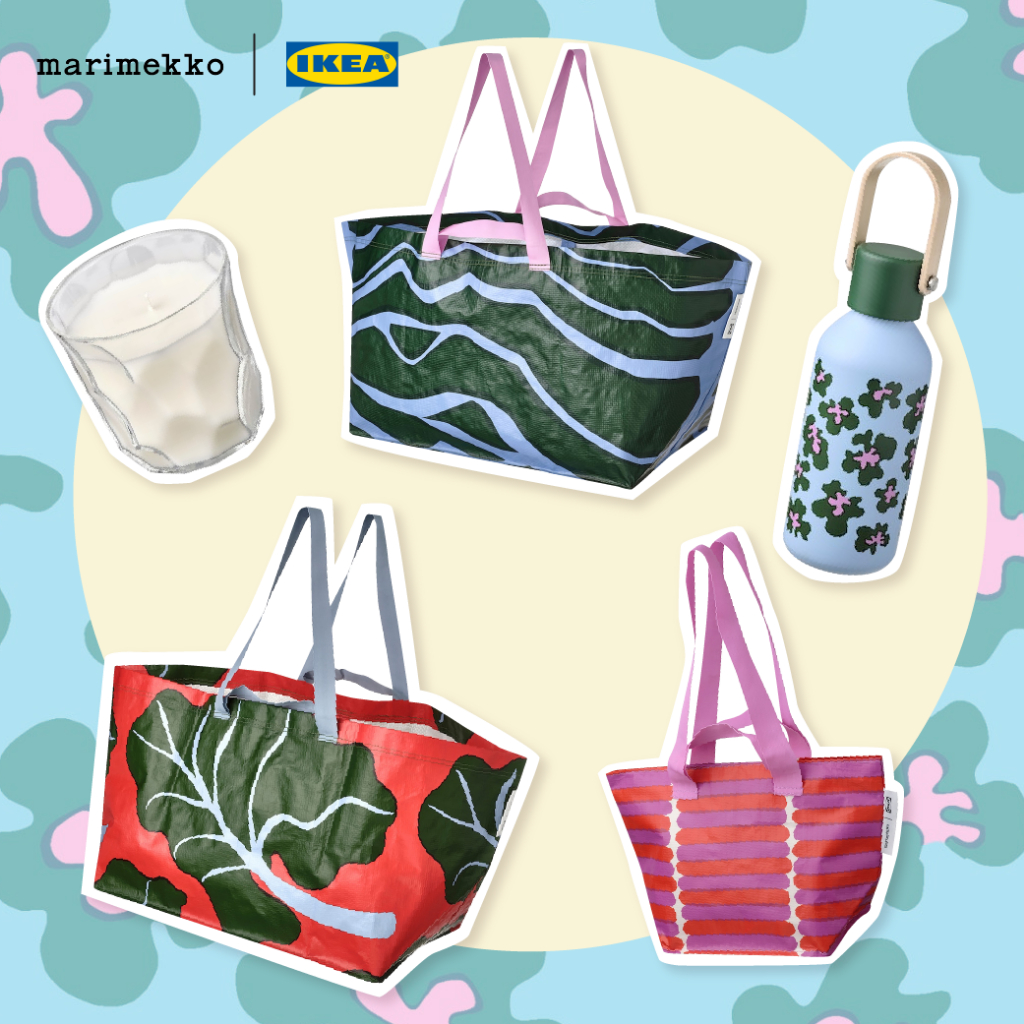 IKEA x Marimekko การจับมือร่วมกันทำผลิตภัณฑ์น่ารักๆออกมาจำหน่าย ในราคาน่ารักๆ ทนและมีคุณภาพค่ะ