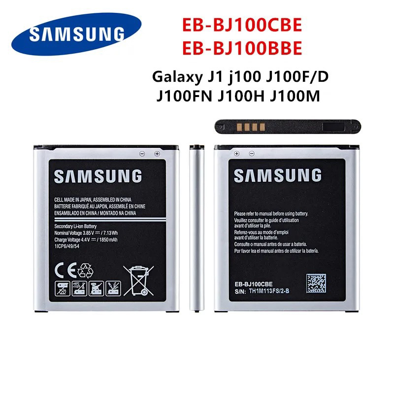SAMSUNG Original EB-BJ100CBE EB-BJ100BBE แบตเตอรี่1850MAh สำหรับ Samsung Galaxy J1 J100 SM-J100F J10