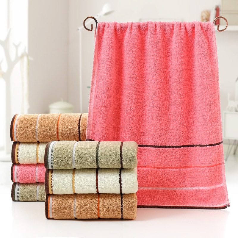 MJM-04【ขนาด 35x75 ซม】ผ้าเช็ดผม ผ้าเช็ดหน้า ไม่ใช่ผืนใหญ่ คอตตอน100% cotton