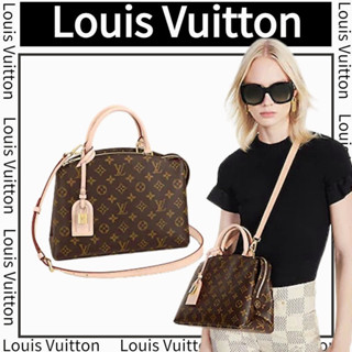 🎈หลุยส์ วิตตอง  Louis Vuitton GRAND PALAIS Tote Bag/กระเป๋าสะพายข้าง/One Shoulder สุภาพสตรี/100%