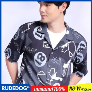 Rudedog​® เสื้อฮาวาย รุ่น แบล็คแซนบีช | ACS-Black Sand Beach