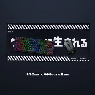 EGA TYPE MP6 แผ่นรองเมาส์ Mouse PAD แผ่นรองเมาส์ขนาดใหญ่ ไซส์ XXL มีให้เลือก 3 สี พื้นผิวออกแบบให้เหมาะกับการเล่นเกม