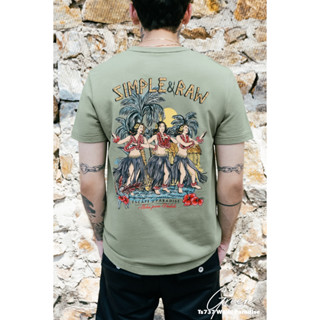 Simple&amp;Raw - เสื้อยืด TS737 Walki Paradise (ฺGreen)