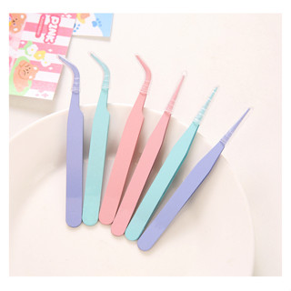 💥พร้อมส่ง💥 DIY TOOL stainless steel tweezers คีมคีบสแตนเลส แข็งแรง แหนบคีบ ที่คีบ แบบปากตรง หนา 1.5mm