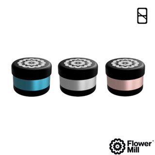 Flower Mill : Premium Edition ไกรน์เดอร์สมุนไพร Premium Grinder - Grey, Blue &amp; Rose Gold อุปกรณ์บดสมุนไพร