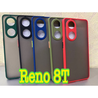 Reno 8T✨ใหม่✨เคสขอบนิ่มหลังแข็งขุ่นคลุมกล้อง For Reno 8T