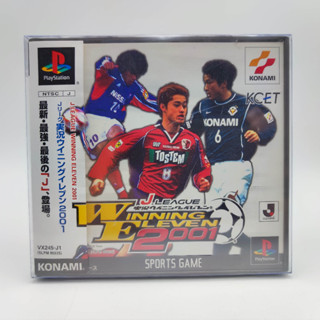 J.League Winning Eleven 2001 แผ่นแท้ PlayStation PS1 มี Spine Card แผ่นสภาพดี มีกล่องใสสวม เพื่อเก็บสะสมให้