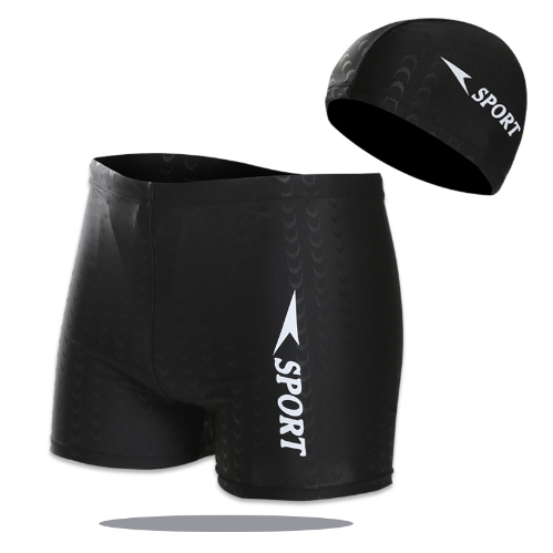 กางเกงว่ายน้ำผู้ชาย ขาสั้น แถมฟรีหมวก Sport (พร้อมส่ง) รุ่น 075