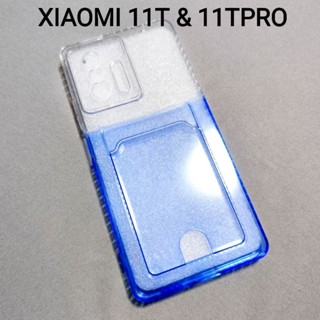 เคส Xiaomi 11T Pro เคสใสสกรีนลายแบบหนา มีช่องเสียบนามบัตร