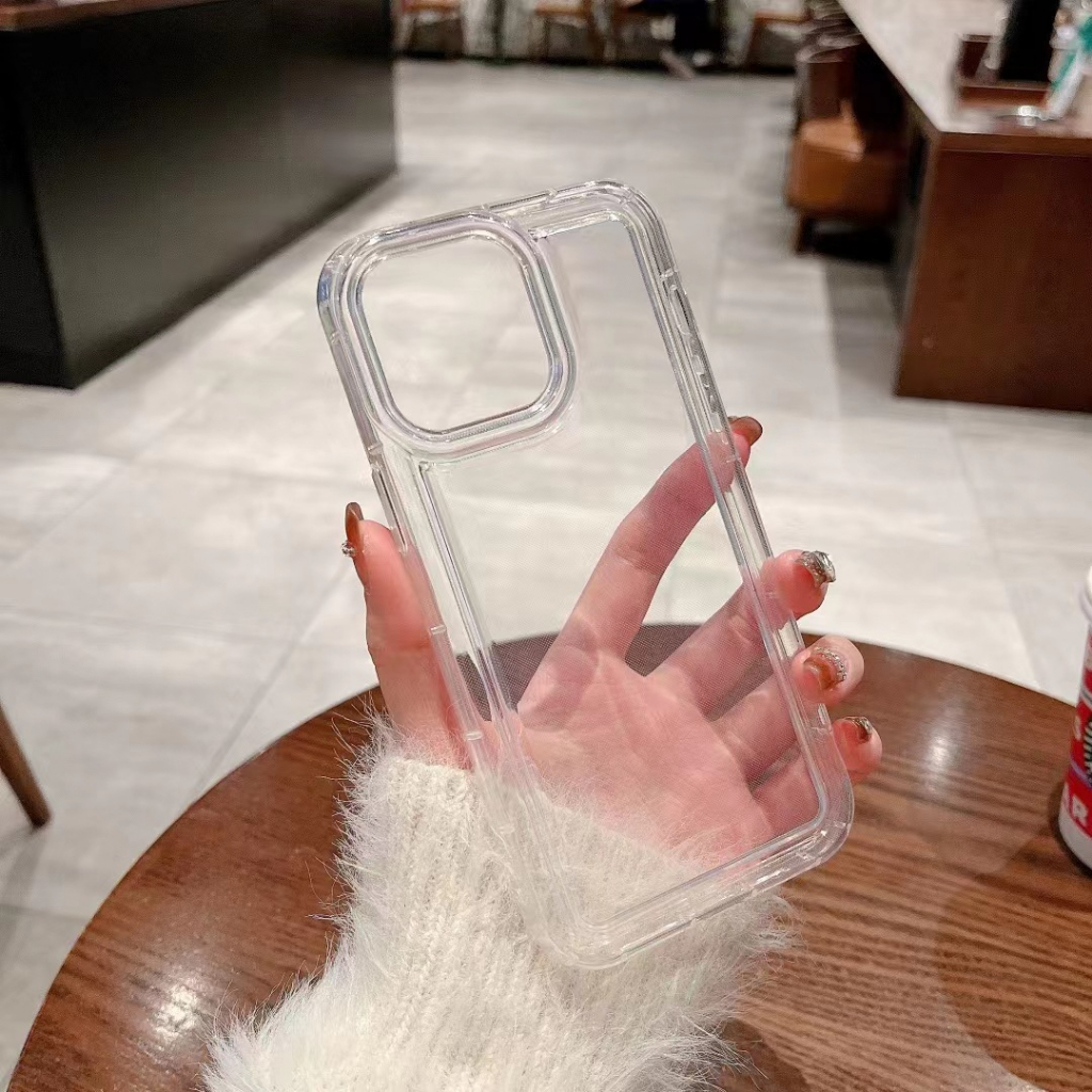 เคสโทรศัพท์ TPU ใสนุ่มสำหรับ iPhone 14 13 12 11 Pro Max X Xs Max 6 6s 7 8 Plus SE