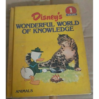 หนังสือภาษาอังกฤษDisneys wonderful world of knowledge/หนังสือดีสนีย์ มิกกี้เมาส์ Animals/หนังสือพจนานุกรมเด็ก MICKYMUSE