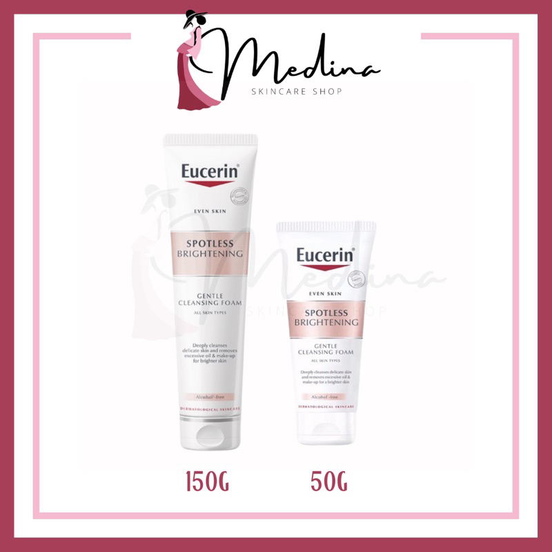 Eucerin SPOTLESS BRIGHTENING GENTLE CLEANSING FOAM 150 G โฟมล้างหน้าผิวกระจ่างใส