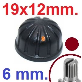 ลุกบิด 19.3*12.5 mm. Plastic knob cap spherical handle plum blossom for rotary encoder potentiometer volume control