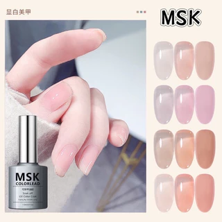 น้ำยาทาเล็บเจลสีใส MSK สีชัดเนียนเงาสวยมาก ทาง่าย ขนาด 7.3 ml.🌈พร้อมส่งในไทย 🌈