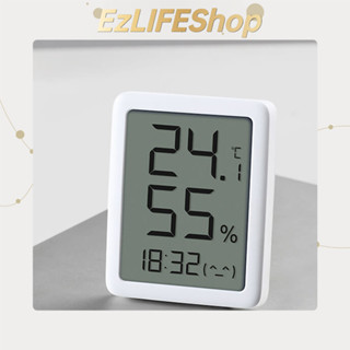 Miaomiaoce E Ink Thermometer Hygrometer หน้าจอ LCD, วัดอุณหภูมิและความชื้น, เซ็นเซอร์ดิจิตอลความแม่นยำสูง, แผง LCD, สามารถเชื่อมต่อกับ MIJIA APP