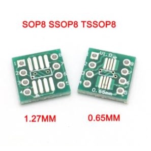 (5ชิ้น)PCB SOP8 SSOP8 TSSOP8 to DIP8 Adapter PCB Converter Board