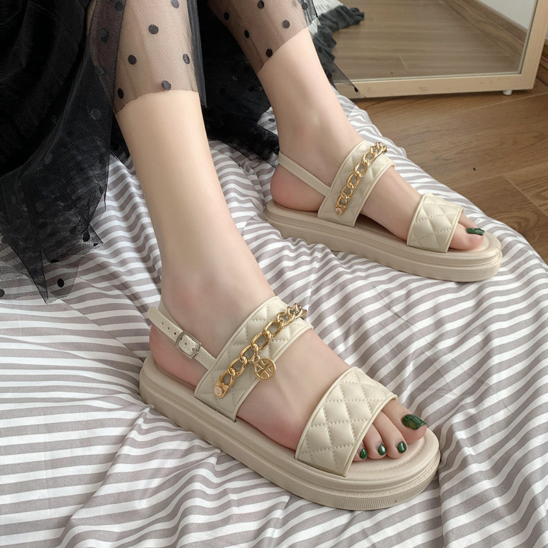 Fshoes มาแรง  รองเท้าแตะแฟชั่นรัดส้น รองเท้าสีพื้น มีสายรัด 2 สเต็ป ลุคคุณหนู คุณนาย   ความน่ารักเต็มสิบไม่หัก