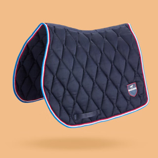 ผ้ารองอานม้าเล็กและม้าโตรุ่น 100 (สีกรมท่า) FOUGANZA Horse &amp; Pony Saddle Cloth 100 - Navy