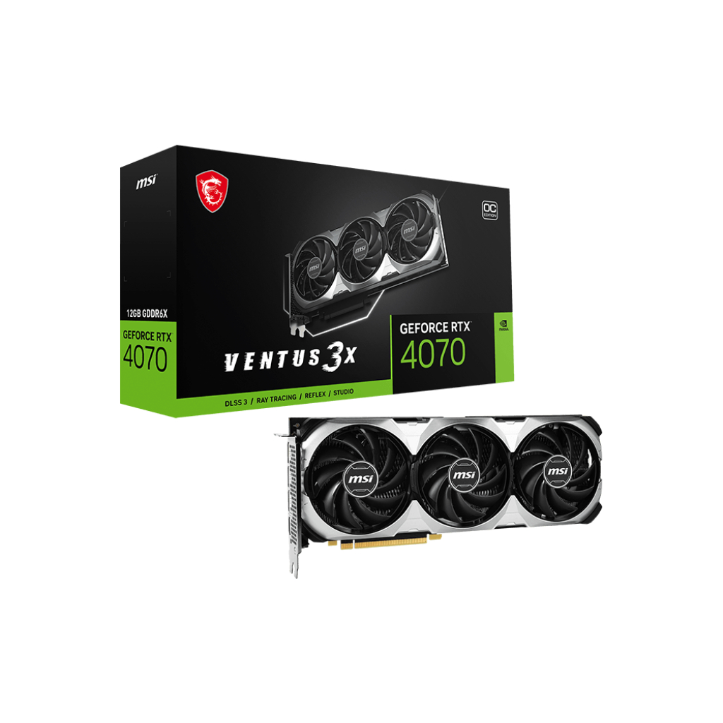 ส่งฟรี!!!! VGA (การ์ดแสดงผล) GeForce RTX™ 4070 VENTUS 3X 12G OC GDDR6X -รับประกัน 3 ปี