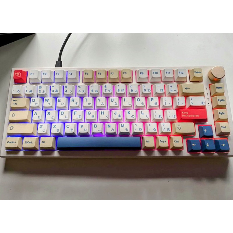 ขาย/แลก คีย์บอร์ด Feker ik75 Pro Mechanical keyboard 75% Knob/Akko lavender switch/Gmk soya keycap/ไ