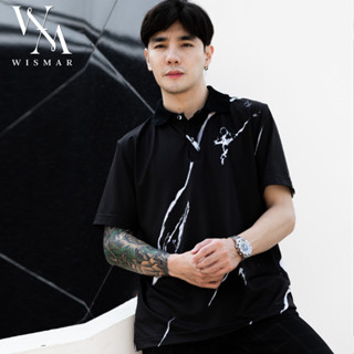 เสื้อโปโลลายหินอ่อน(แบล็คมาเบิ้ล ): Polo Black Marble (Short-Sleeve)