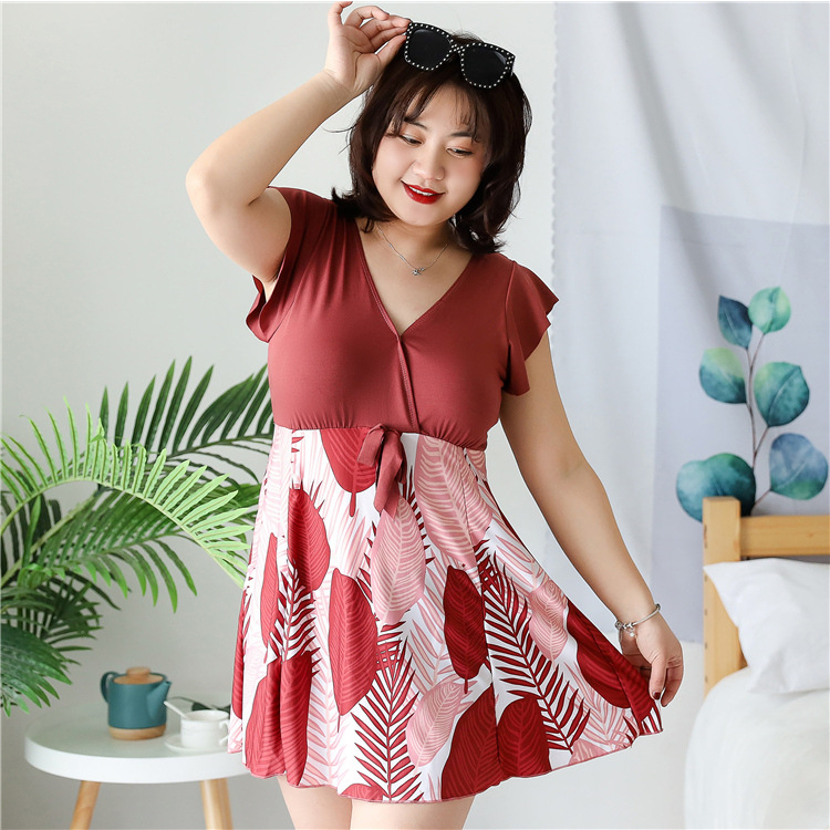 🔥พร้อมส่งจากไทย🔥 ชุดว่ายน้ำคนอ้วน  50~100kg  ชุดว่ายน้ำวันพีช เดรส ชุดว่ายน้ำ   ชุดว่ายน้ำสาว ชุดว่ายน้ำ - รูปที่ 5