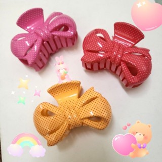 กิ้บหนีบผม 🎀 ลายโบว์ ลายจุด น่ารักฝุดๆ ขนาด 7 cm 🎀