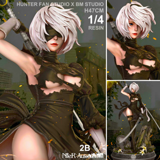 งานแท้ งานปั้น Hunter Fan Studio x BM Studio Game NieR Automata เนียร์ ออโตมาตา 2B YoRHa No2 Type B ทูบี โยรฮา 1/4 Resin