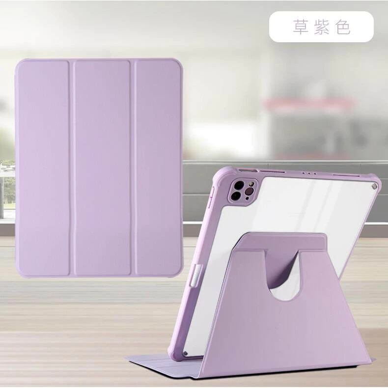 พร้อมที่ใส่ปากกาหมุนได้ 360 °/นอนได้ เคสไอแพด gen7 gen8 gen9 10.2 เจน 10 Air4 Air5 10.9 Pro 11 2022 Air3 Pro10.5 9.7