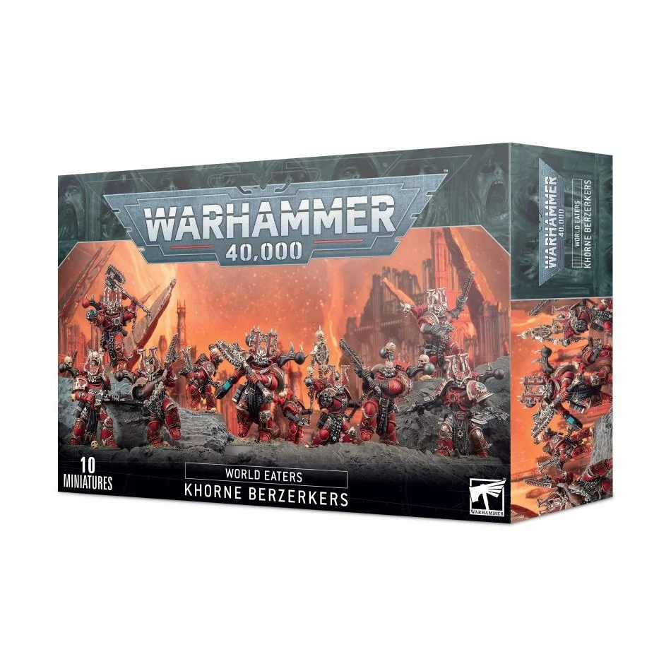[GW พร้อมส่ง] WARHAMMER 40K: WORLD EATERS: KHORNE BERSERKERS โมเดลเกมสนามจำลอง