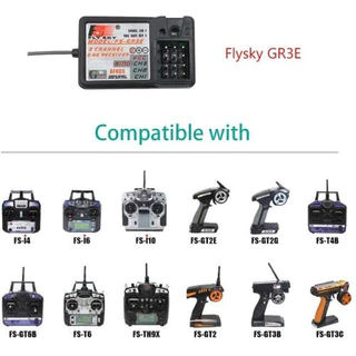รีซีฟ Flysky FS-GR3E 3ch receiver ตัวรับสัญญาณ รถ เรือ 2.4ghz ใช้กับรีโมท FS-GT2 FS-GT2B FS-GT3B FS-GT3C FS-IT4S RC