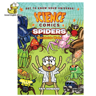 (*ใช้โค้ดรับcoinคืน10%ได้*) พร้อมส่ง Science Comics: หนังสือการ์ตูนภาษาอังกฤษ เรื่องแมงมุม Spiders