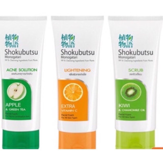 [พร้อมส่ง] โฟมล้างหน้า SHOKUBUTSU 100G