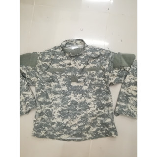 03ARMYเสื้อทหารUS COAT ARMY COMBAT UNIFORM  ขนาดL-Sรอบอก50-52นิ้วลายพรางดิจิตอลผ้า50/50