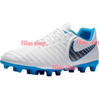 รองเท้าสตั๊ด NIKE Tiempo LegendX 7 Club fg ของแท้ สีขาวตัดฟ้า ไซต์ 38.5 แบรนด์แท้shop 100%