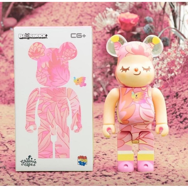 Bearbrick Greenie & Elfie 400%+100% (Pink,ชมพู)