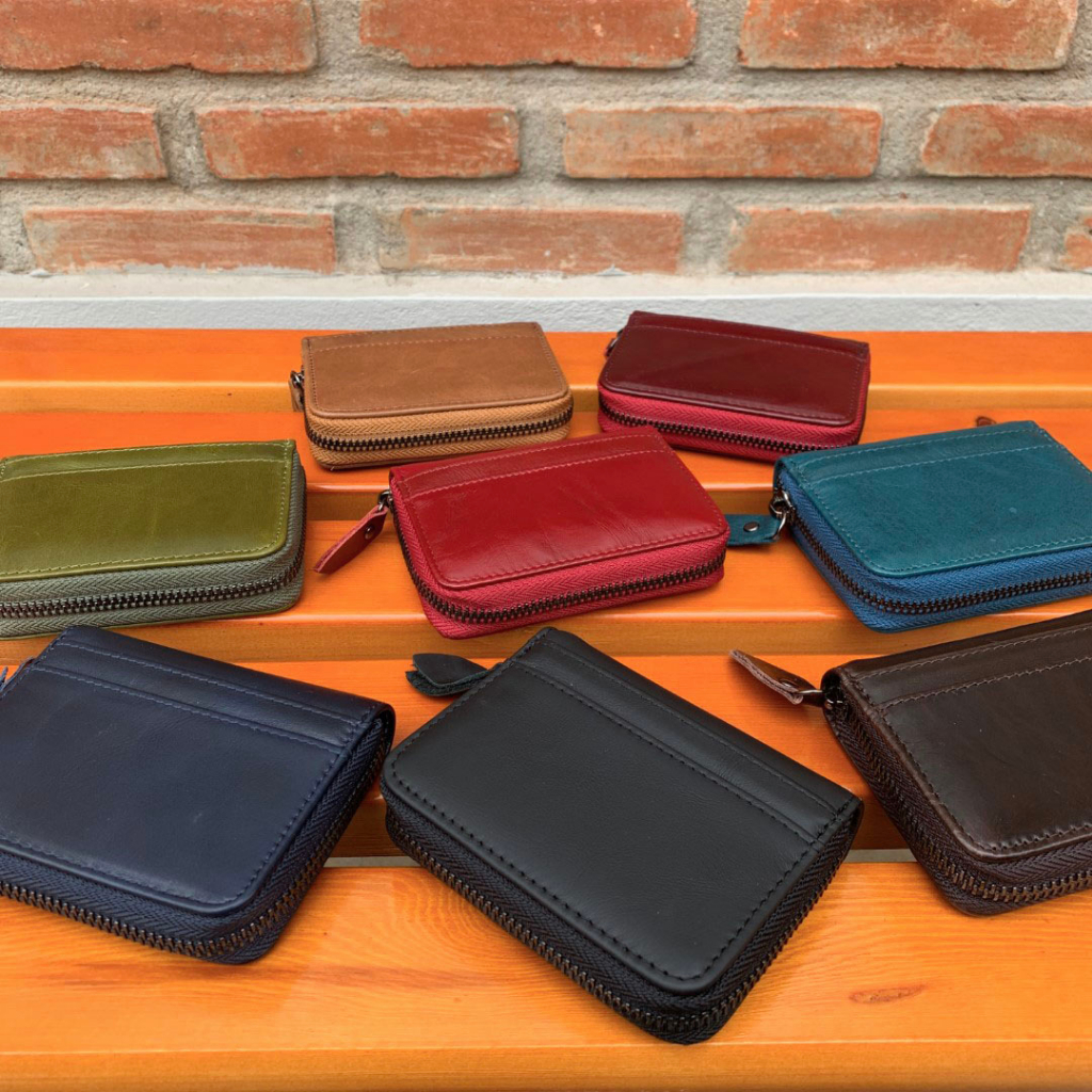 กระเป๋าวินเทจ (หนังวัวแท้) Card Holder กระเป๋าสตางค์ กระเป๋าใส่บัตร Wallet S9-91