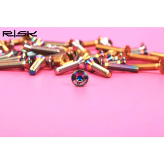 น็อตไทเทเนียม RISK สำหรับ ยึดซางหัวเตเปอร์ ขนาด M6×30