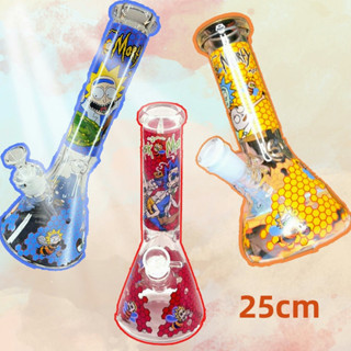 Glass Bong บ้องแก้ว บ้อง 25cm บ้องสายเขียว บ้องพกพา เเก้ว ท่อน้ำ หลอดแก้ว บ้องแก้วราคาถูก