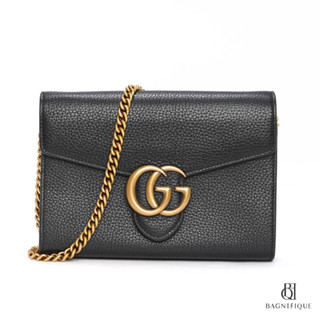 GUCCI WOC GG 20 BLACK CALF GHW