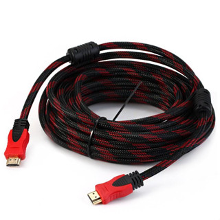 Cable HDMI (V.1.4) M/M (10M/15m) สายถักแดง