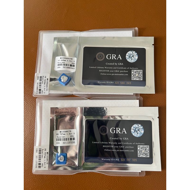 (1 เม็ด น้ำหนัก 3 กะรัต ) เพชร โมซาไนท์ GRA Certified Mois Moissanite HEART 9x9 mm( white D- Color, 