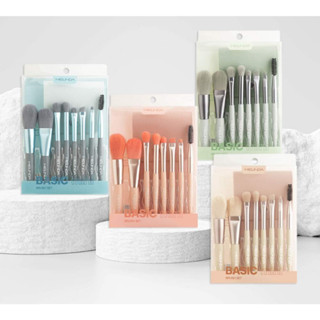 MC4297 ชุดแปรงแต่งหน้า MEILINDA Basic mini brush set 8 PCS เมลินดา เบสิค มินิ บรัช เซต